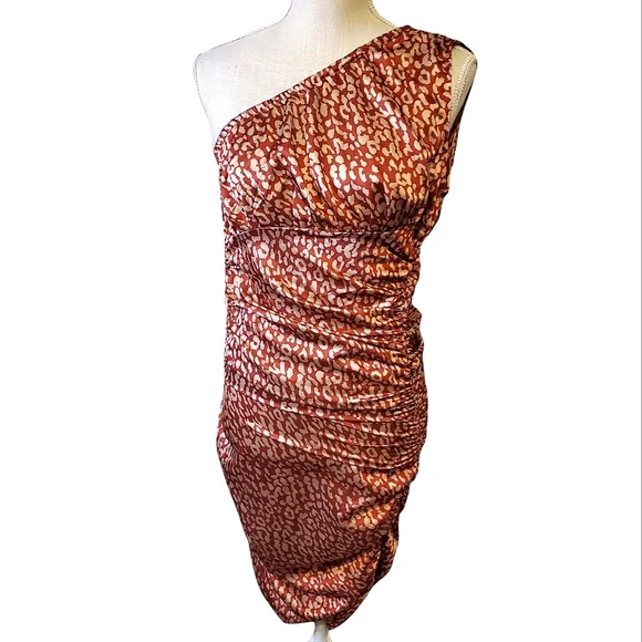 open lace back dress red leopard multiway mini cinch dress  HISSY FIT LTD